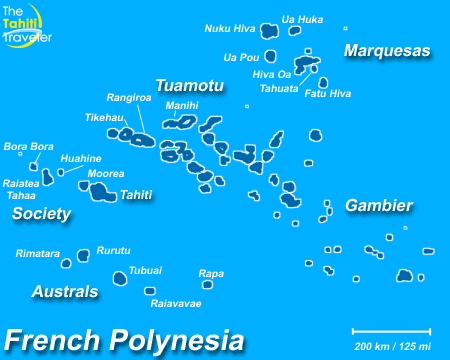 Polynesie Francaise carte